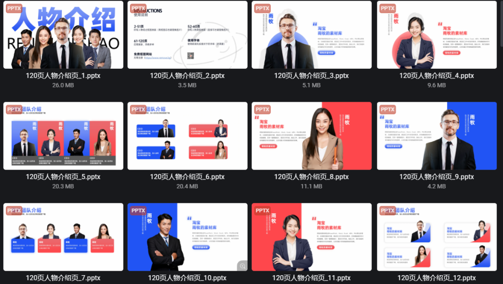 图片[1]-告别干瘪！120 页人物介绍 PPT 模板，职场 / 校园 / 演讲直接套用，颜值与逻辑双在线✨-惜玉资源分享教程